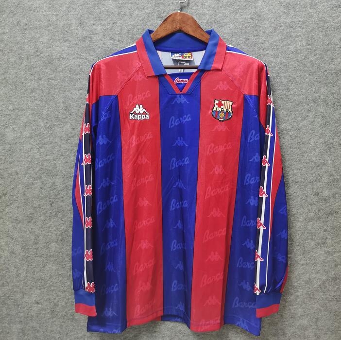 camisa barcelona manga longa
