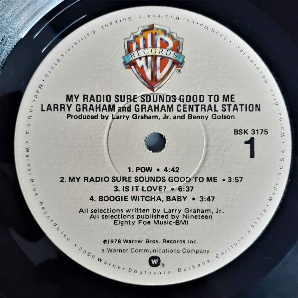Larry Graham Central Station My Radio Sure Sounds... vinilo USA 1978  impecable
