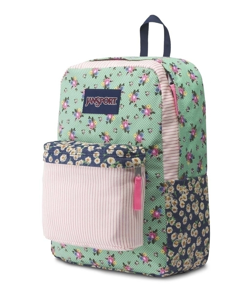MOCHILA JANSPORT SUPERBREAK HIGH STAKES CON FLORES ORIGINAL TEMPORADA