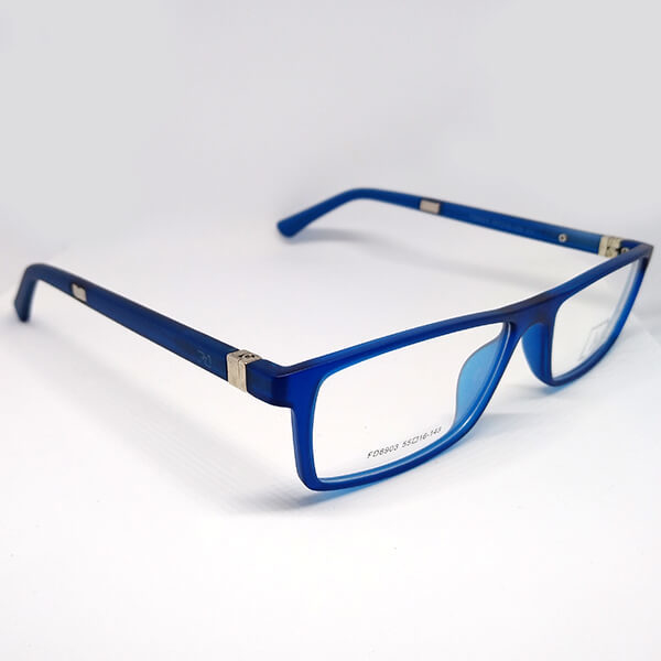 Óculos de Grau Masculino Meia Armação Azul | Ótica Citrine
