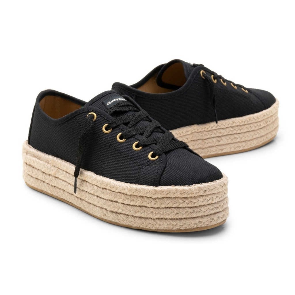 Zapatillas negras de Plataformas de caucho | FASHIOLA.mx