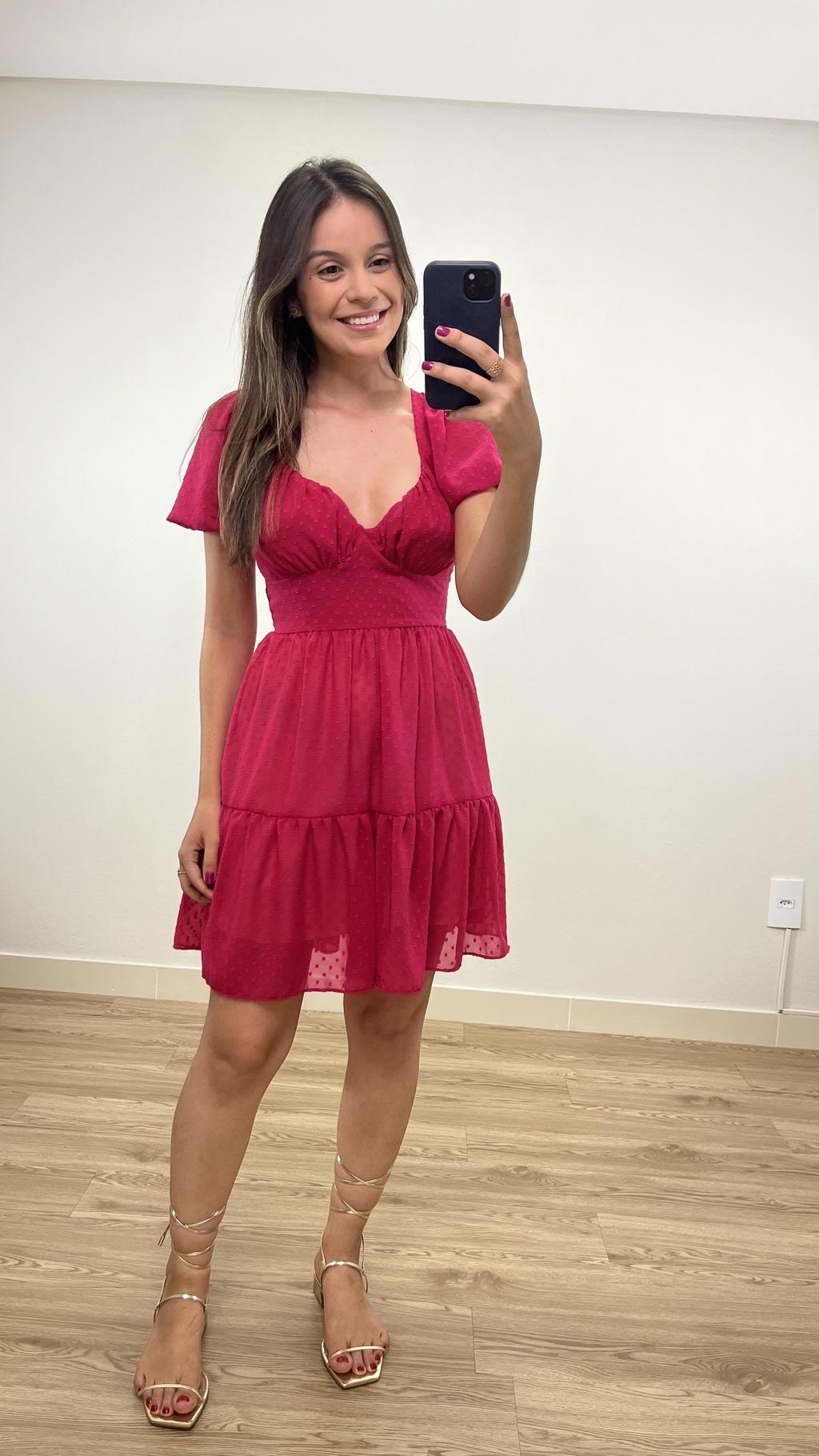 Vestido Princesa - Vermelho - Duna - Único 36 ao 42