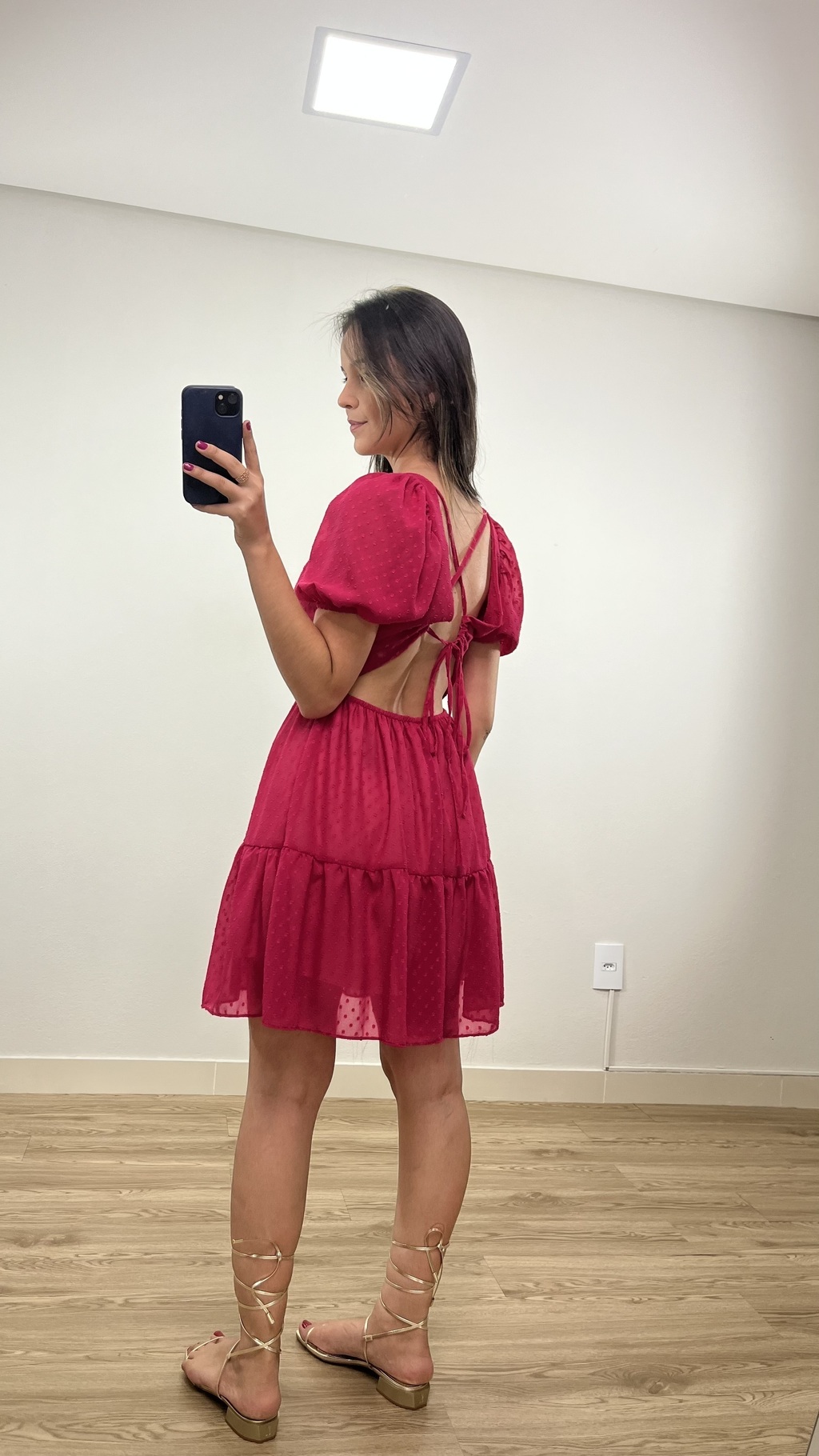 Vestido Princesa - Vermelho - Duna - Único 36 ao 42