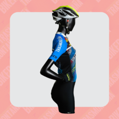 Conjunto Jersey Remera Ciclista y Calza Mujer (Brand Cyan) - comprar online