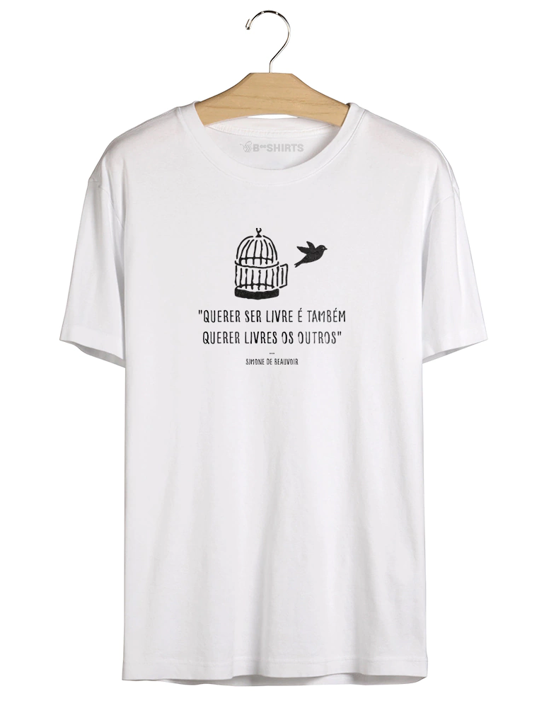 Camiseta Feminista - Simone de Beauvoir