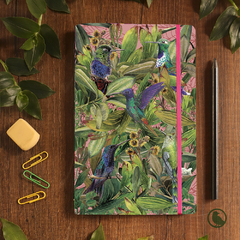 Libreta grande 5 Colibríes Rosa - comprar online