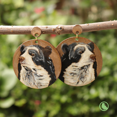 Aretes Osos de Anteojos (Tremarctos Ornatus)