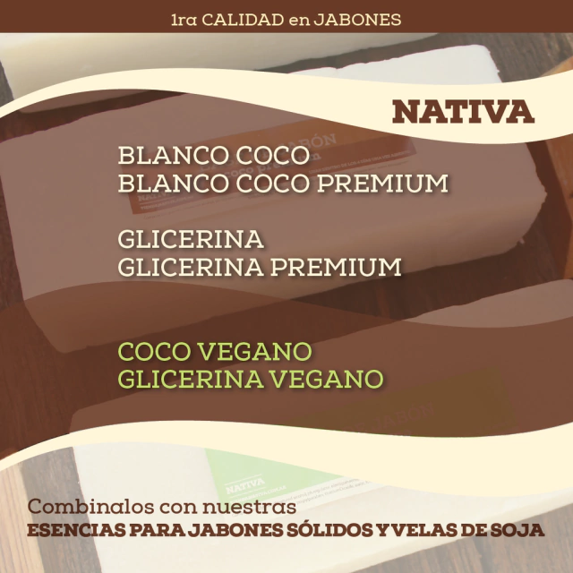 BLANCO COCO VEGANO - 1 Kg - VEGGIE - Base de Jabon Blanco para jabones  artesanales naturales veganos