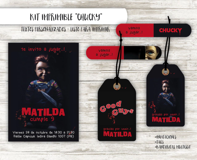 Set De Papeterie CHUCKY Pour Enfants - Pack Scolaire Couleur Violet - À Partir De 3 Ans - Marque Cerdá