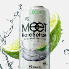 Meet Hard Seltzer Coctel De Lima En Lata Pack X 24u 310ml en internet