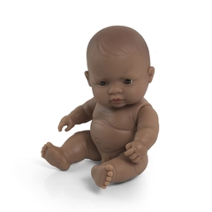 Bebé latinoamericano niño o niña, 21cm. Miniland - comprar online
