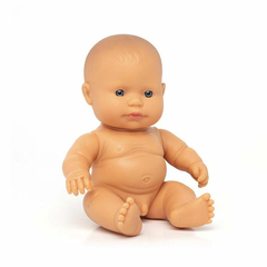 Bebé caucásico niña o niña, sin ropa 21 cm. Miniland