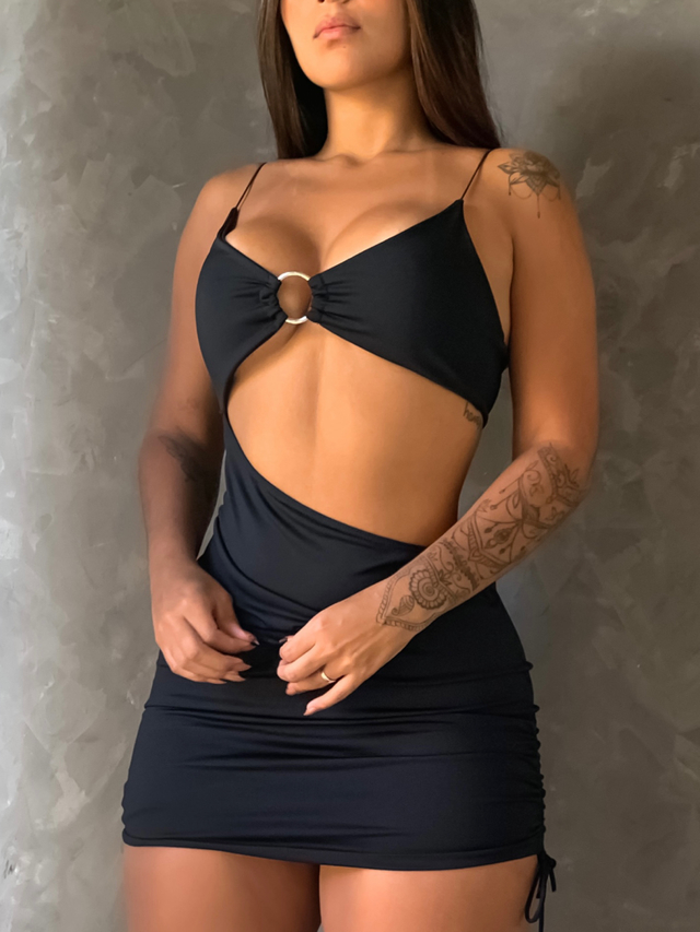 vestido com top