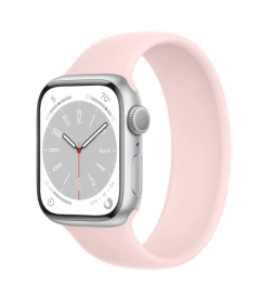 Apple Watch 8 Silver Aluminum Case with Solo Loop - 41mm (Celular) - loja online