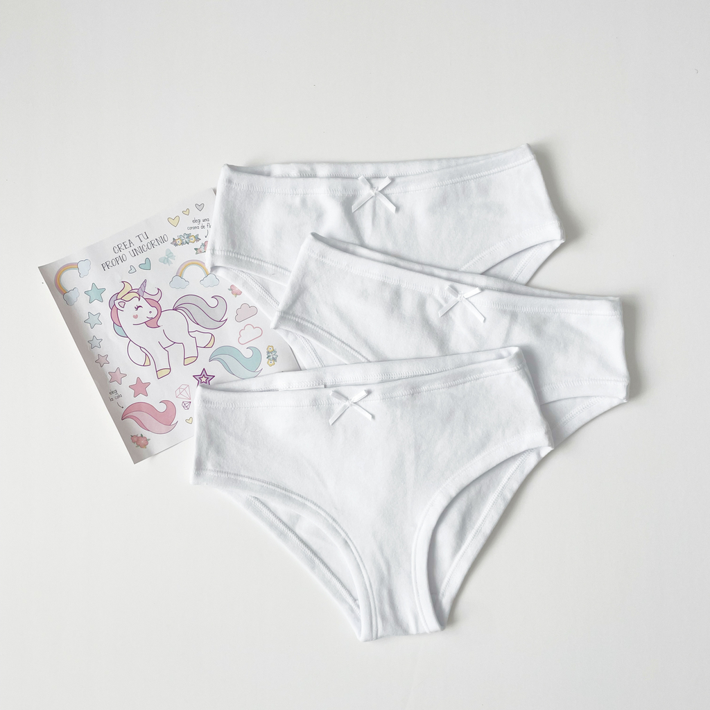 Bombacha White (pack x 3) - Comprar en Hey!Kids