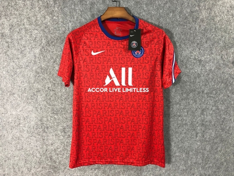 Camisa Paris Saint-Germain Treino 20/21 Nike Torcedor Masculina - Vermelha
