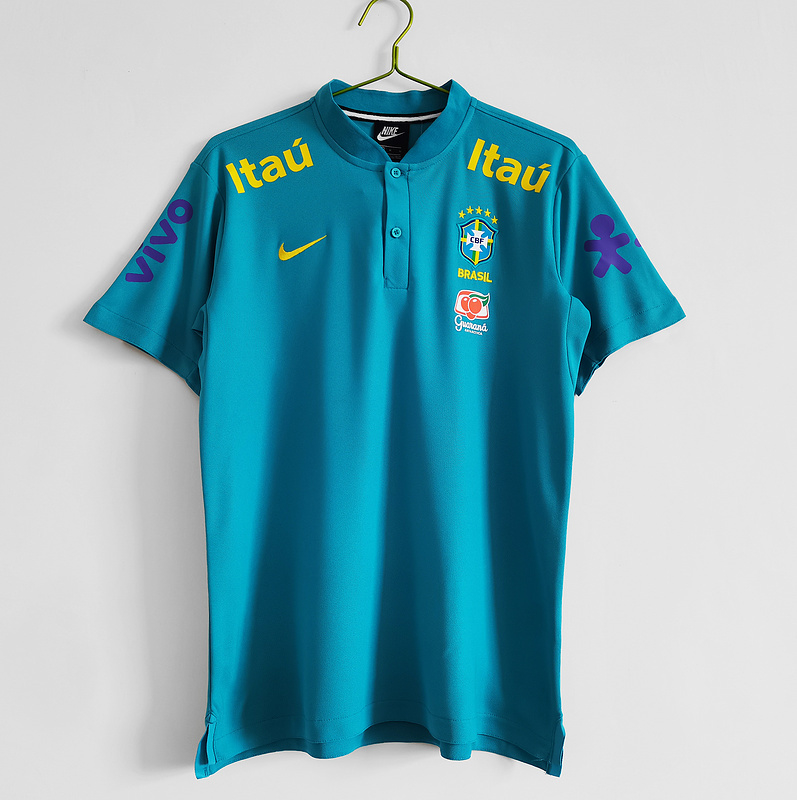 Camisa polo pré jogo Seleção Brasil 2021 Nike Masculina