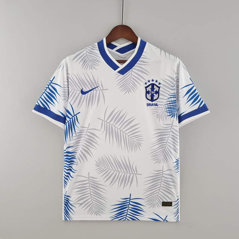 Camisa Especial Seleção Brasileira 22/23 Nike Masculina - Branca e Azul