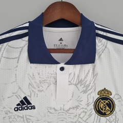 Arte Camisa Real Madrid Dragão Chinês Branco