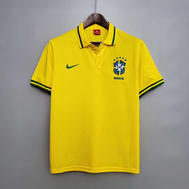 Camisa polo Seleção Brasil Nike Masculina - Amarela