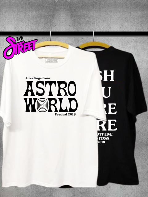 Travis Scott Astroworld Camiseta Astroworld Tour - Seu Street