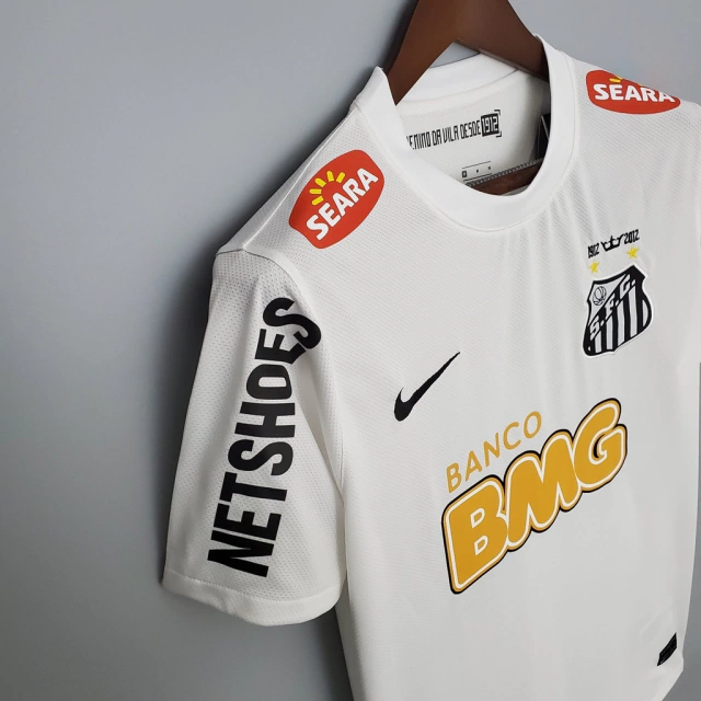 Camisa Retrô Do Santos 2012/2013 Branca - FUTBOYMARCA