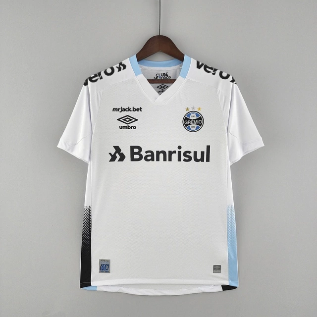Camisa Grêmio II 2022/2023 Com Patrocinadores - Branca