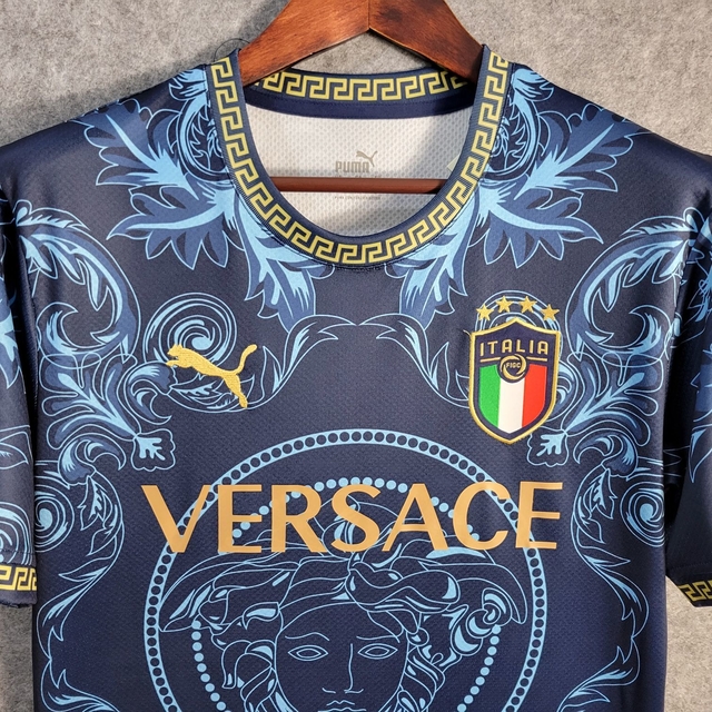 Camisa Italia Versace 22/23 Puma Masculino - Azul
