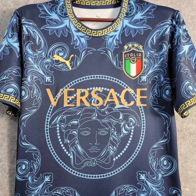 Camisa Italia Versace 22/23 Puma Masculino - Azul