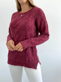Sweater 263 -Doble hilo- -Triple trenza- - Las Nachas