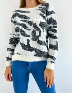 Sweater 270 -Nieve- -Pelo de mono-