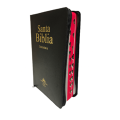 BIBLIA ULTRAFINA NEGRO SÍMIL PIEL CON ÍNDICE CIERRE REINA VALERA 1960