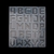 Molde de letras do alfabeto de pixel, para pingente ou chaveiro - loja online