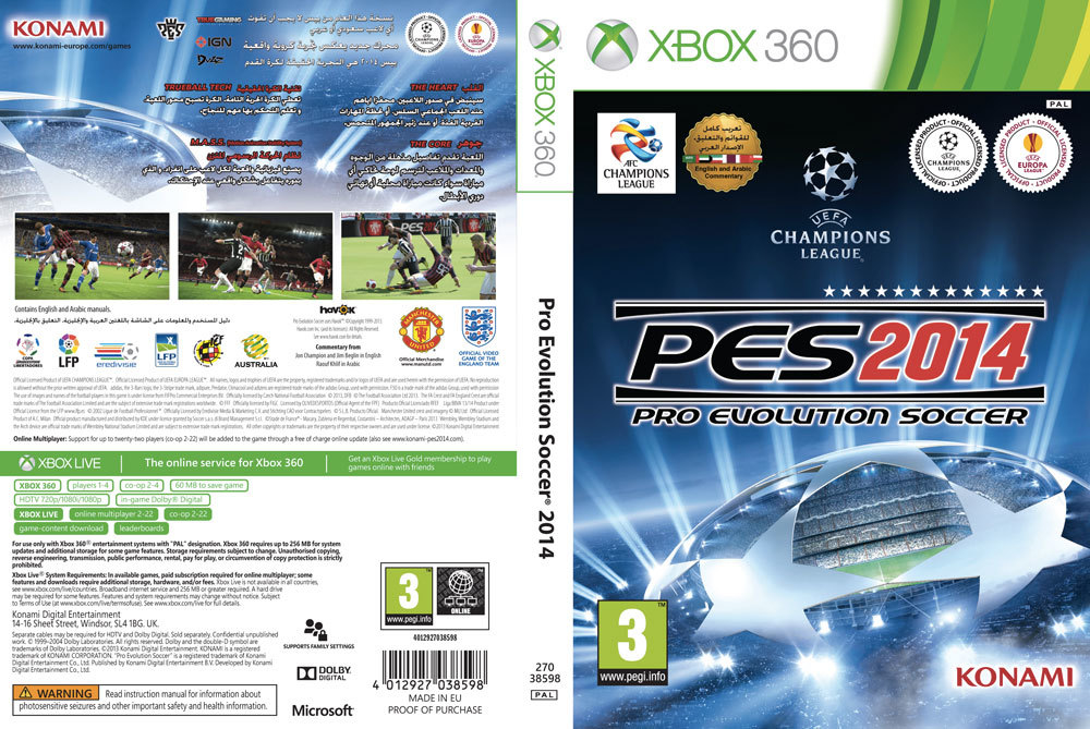 PES 2014 - XBOX 360 - Comprar em Mastra Games