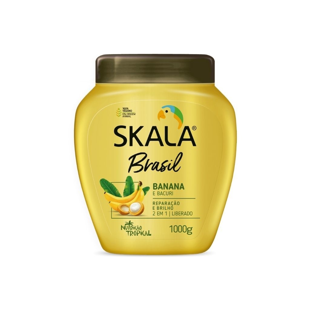 SKALA Banana e bacuri Baño de crema Mascarilla y crema de