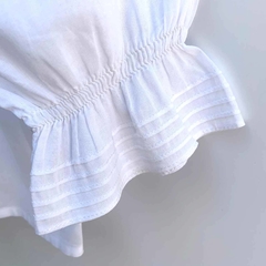 Bata em algodão branco - Rose & Bleu - Tam 4 - como novo - comprar online