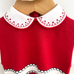 Body tricot vermelho 3 meses na internet
