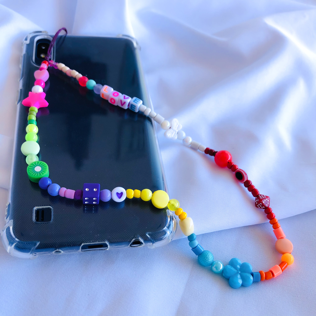 beaded phone bolsa