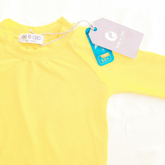 Camiseta Manga Longa Proteção UV50+ Unissex Amarelo - comprar online