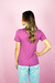Camiseta Gola Redonda - Rosa Uva - comprar online