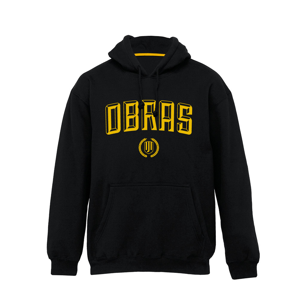 Buzo Negro Obras Bordado (Secundaria) - obras-store
