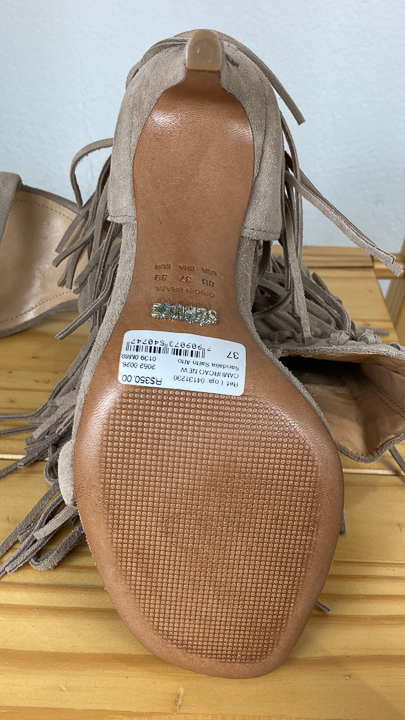 Sandália Feminina Franjas Nobuck - Schutz - Verde - Shop2gether