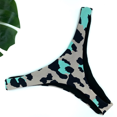 Calcinha Fio Dental Básico Bege com Tiffany