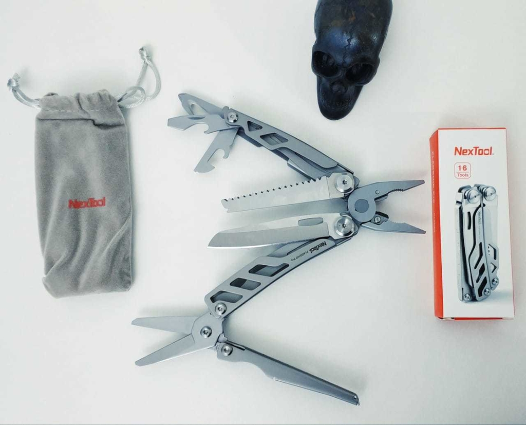 Multitool Nextool Flagship PRO - KT5020, 16 funções, Original, Full metal