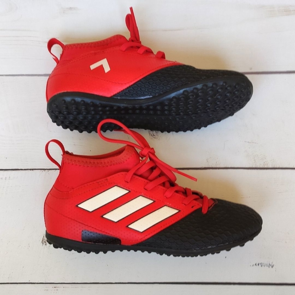BOTINES - ADIDAS - TALLE EUR 31 - ROJO CON NEGRO