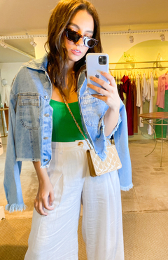Jaqueta Jeans Letícia - Azul Médio