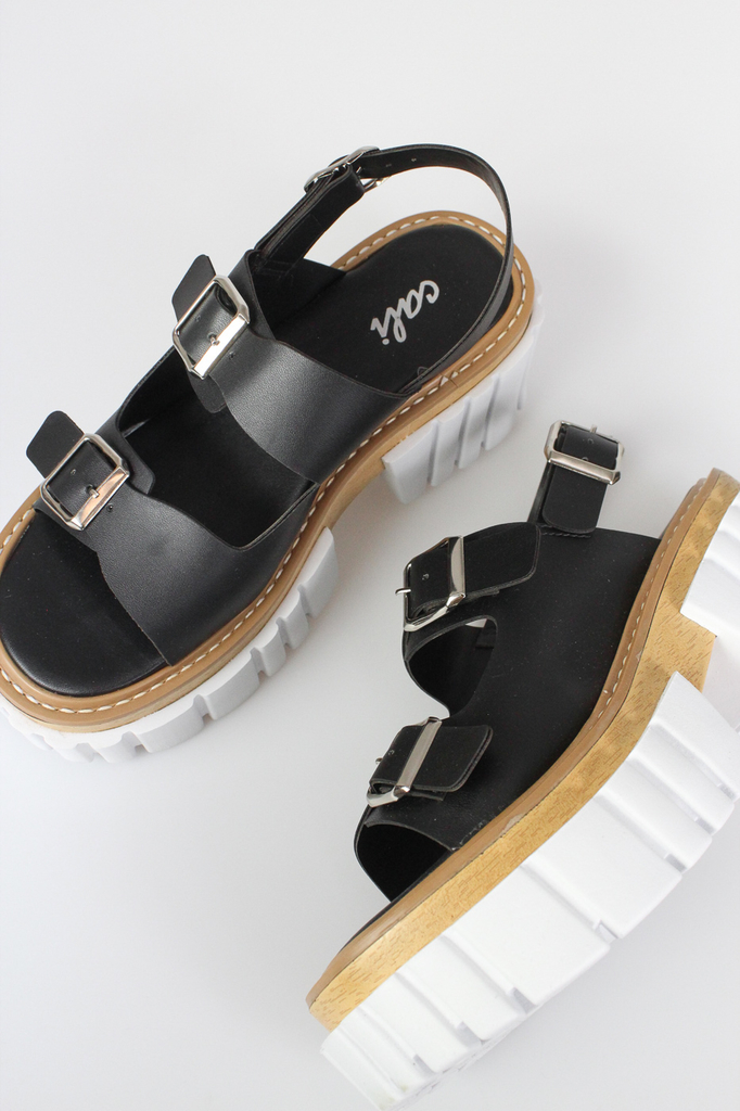 Sandália Plataforma Tratorada - Feminina - Cali Store