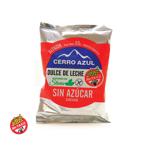 Alfajor de Dulce De Leche Sin Azúcar Cerro Azul 55g