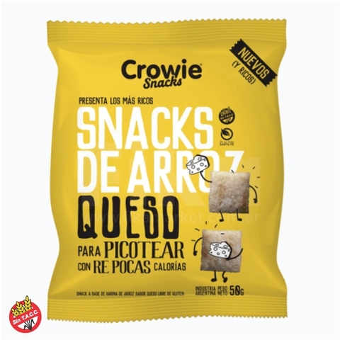 Snacks de Arroz Sabor Queso Crowie 50g