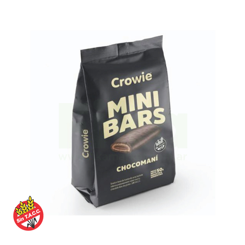 Mini Bars de Choco Maní Crowie 50g